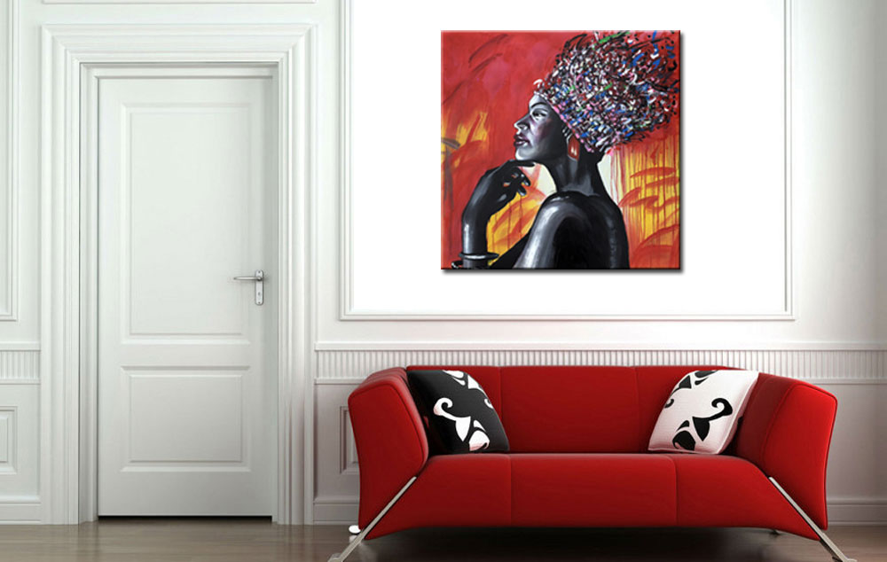 Majestueuze Dame modern schilderij - Afbeelding 4