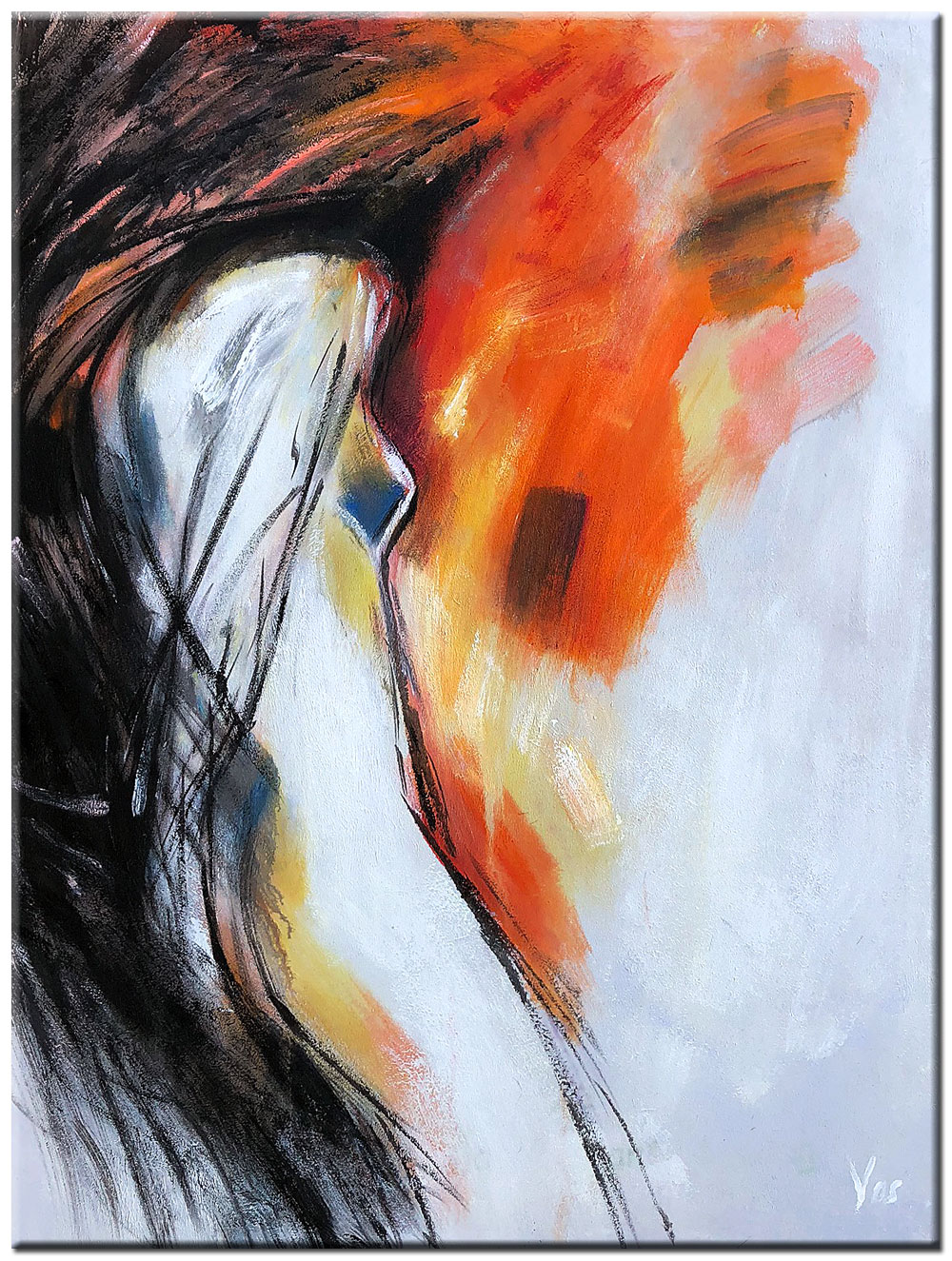 Erotisch schilderij Flames of Desire 90x120cm