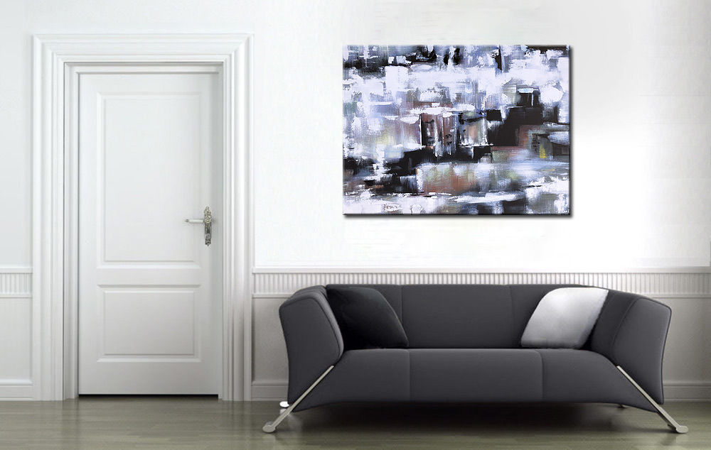 Abstract schilderij The Stairway 120x90cm - Afbeelding 2