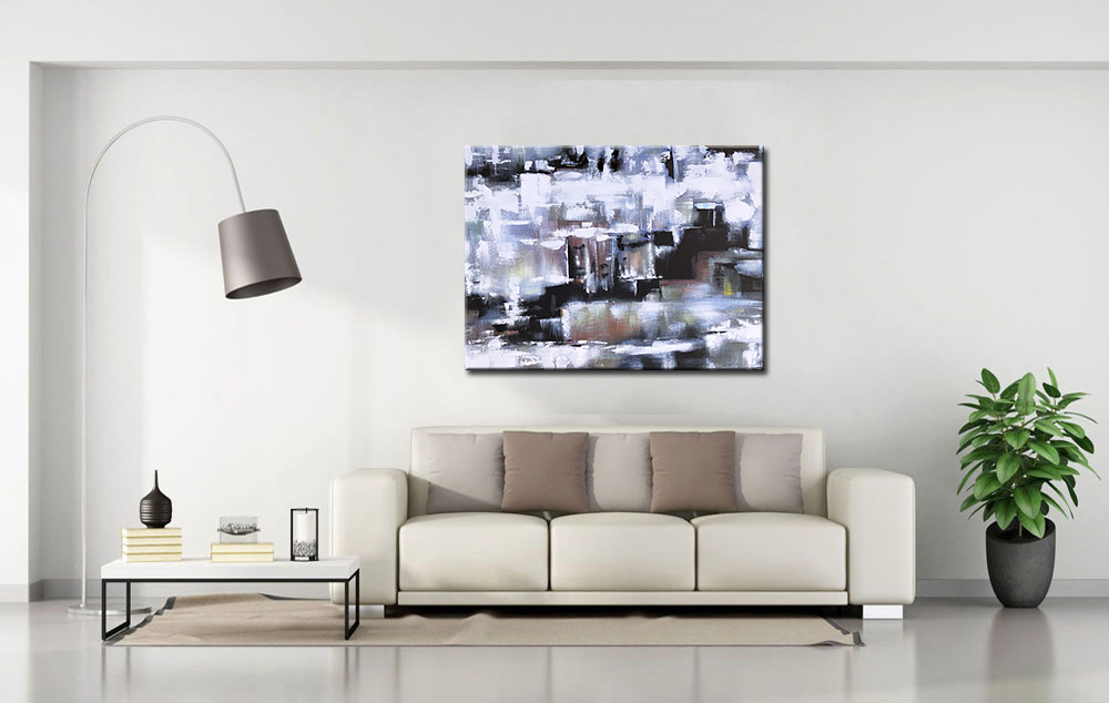 Abstract schilderij The Stairway 120x90cm - Afbeelding 3