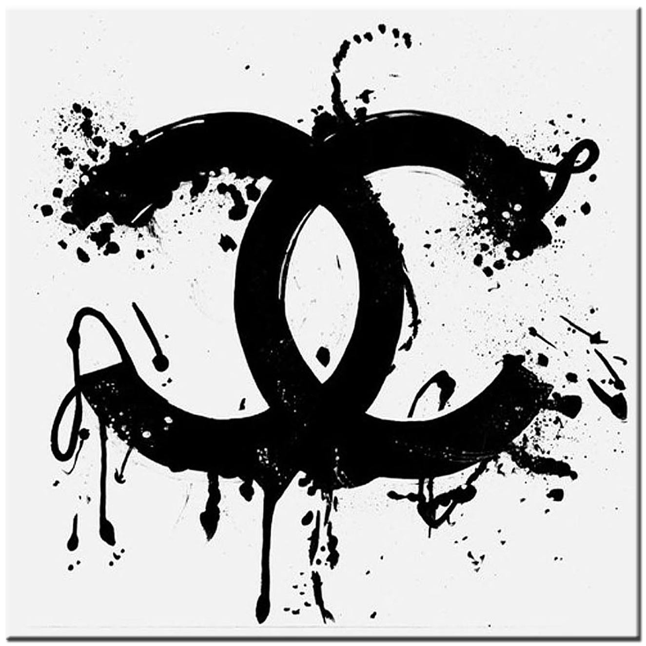 Coco Chanel modern schilderij 80x80cm