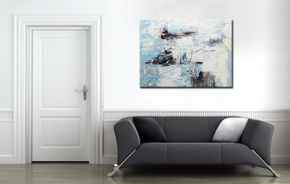 Glace Froide abstract schilderij 120x90cm - Afbeelding 4