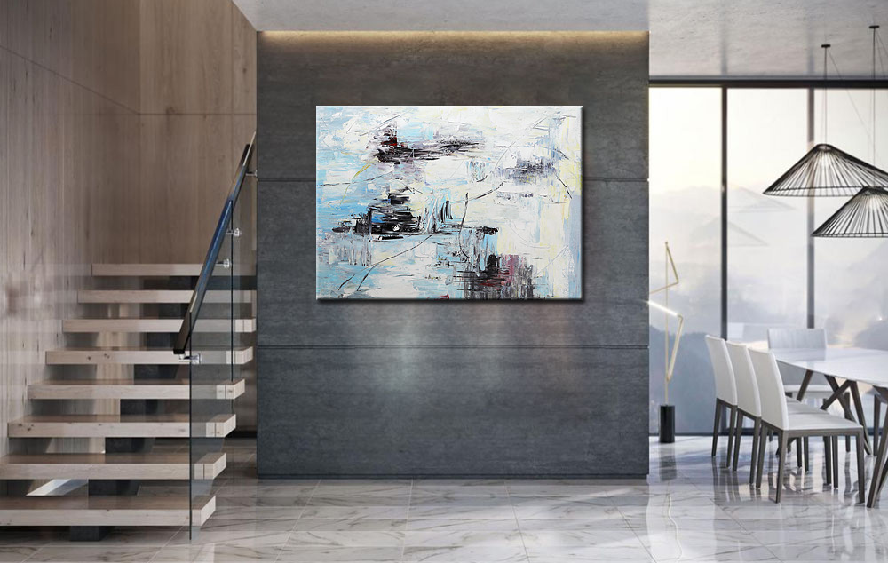 Glace Froide abstract schilderij 120x90cm - Afbeelding 3