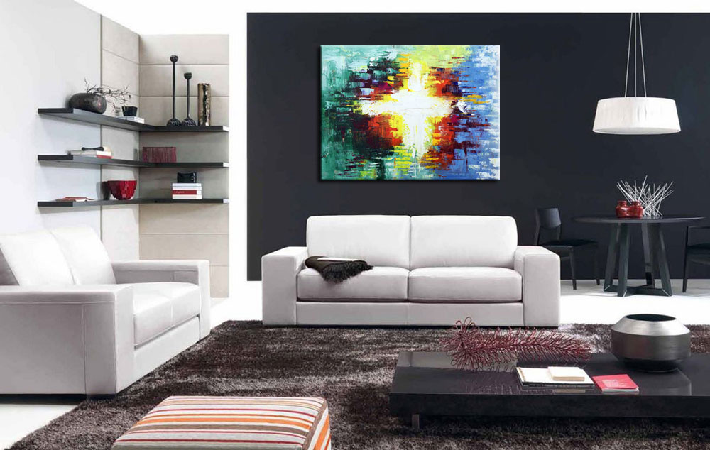 Flitslicht modern schilderij 120x90cm - Afbeelding 4