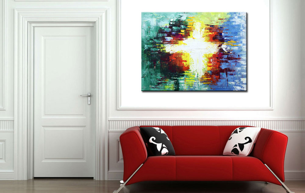 Flitslicht modern schilderij 120x90cm - Afbeelding 3