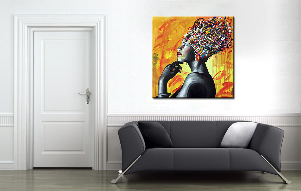 Koninklijke Elegantie dame schilderij - Afbeelding 2