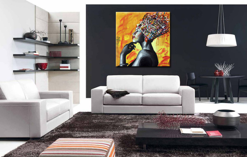 Koninklijke Elegantie dame schilderij - Afbeelding 3