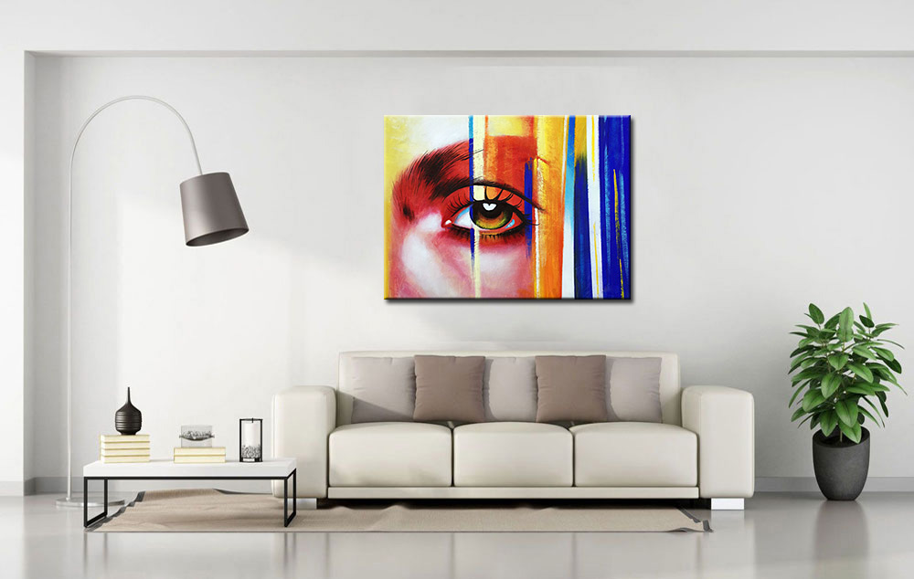 The Eye modern schilderij 120x90cm - Afbeelding 2