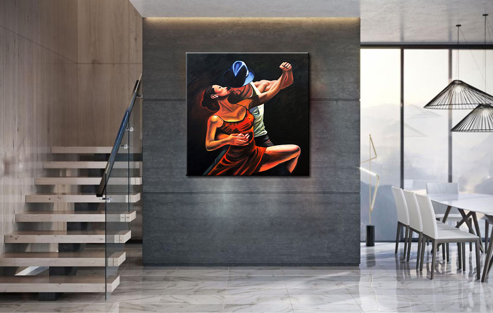 Figuratief schilderij Passievolle Dans - Afbeelding 3