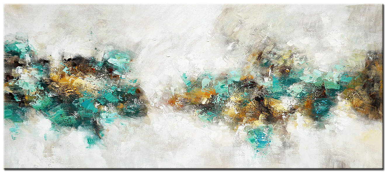 Abstract schilderij Tijdloze Rust 160x70cm