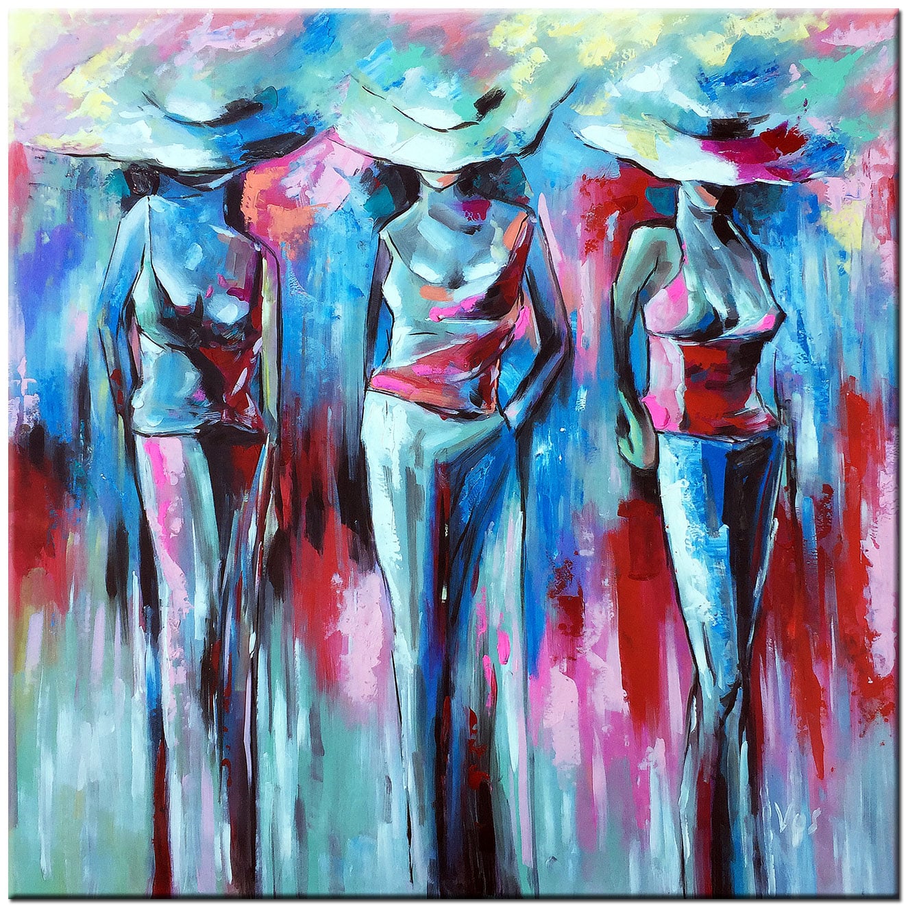 Figuratief schilderij Modieuze Vrouwen