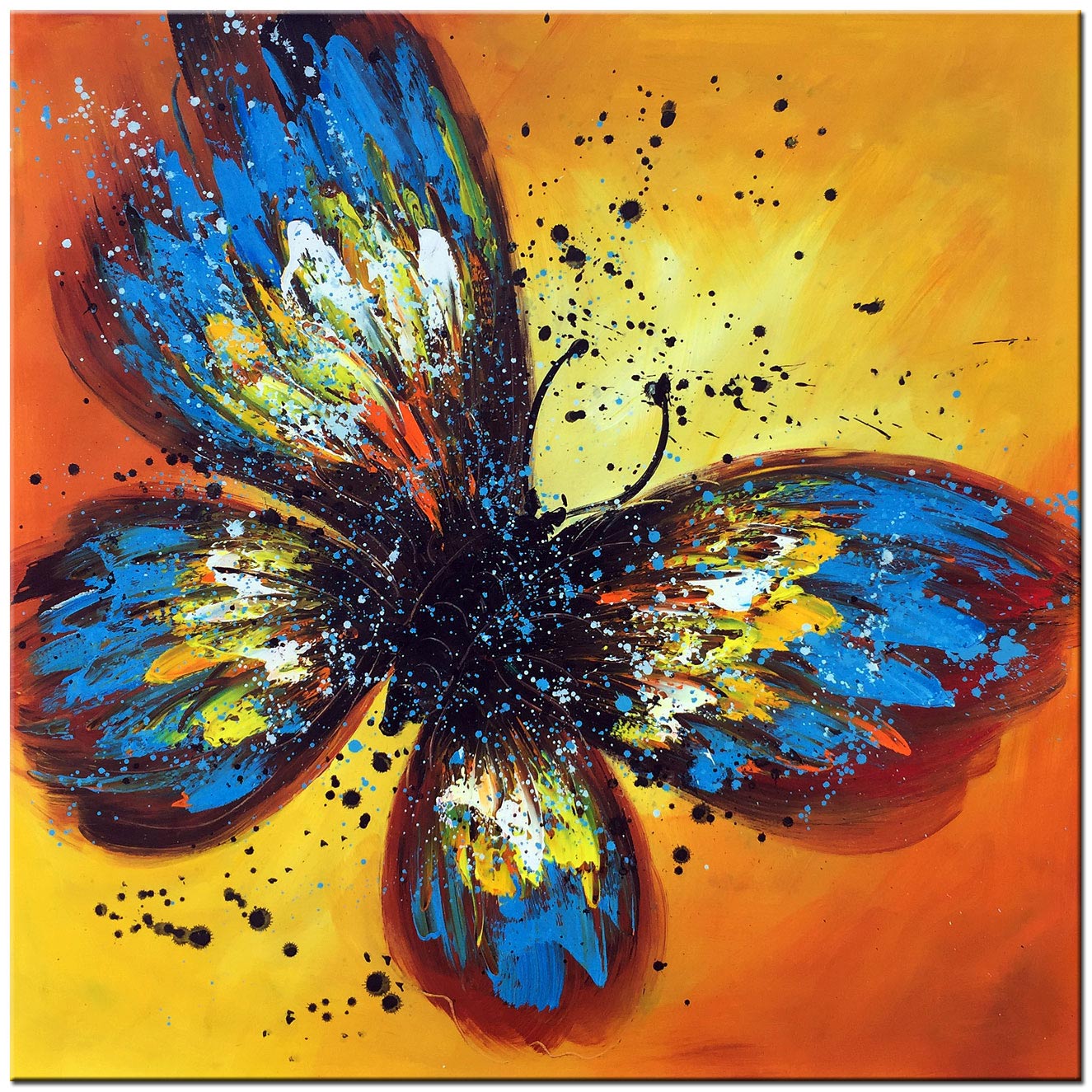 Vlinder modern schilderij