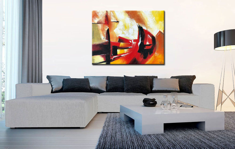 Simply Everywhere abstract modern schilderij 120x90cm - Afbeelding 3