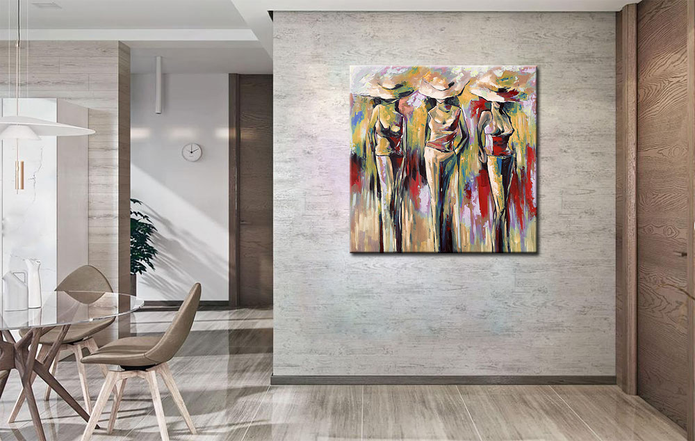 Figuratief schilderij Mode en Elegantie - Afbeelding 2