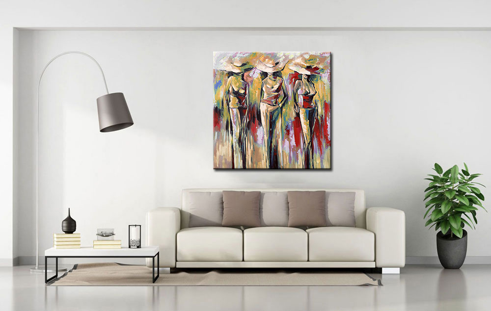 Figuratief schilderij Mode en Elegantie - Afbeelding 3