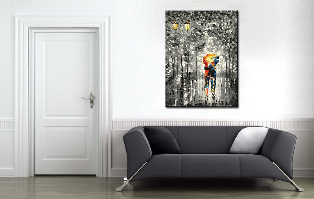 Walk in the Park modern schilderij 90x120cm - Afbeelding 3