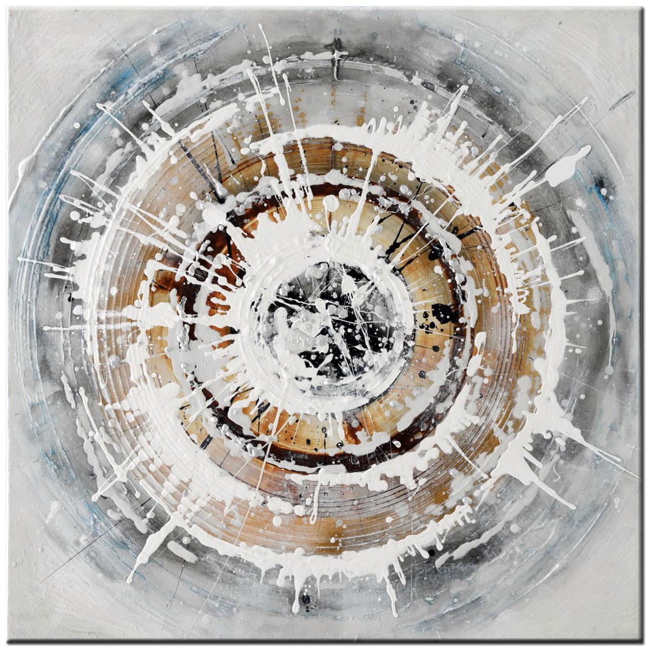 Circle of Life modern abstract schilderij 100x100cm