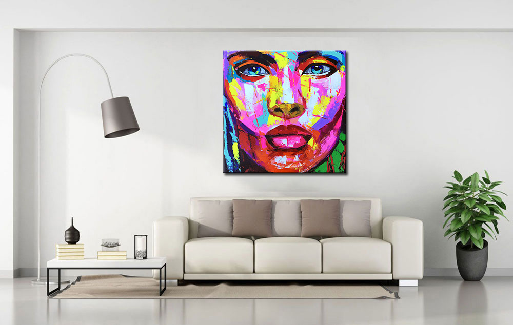 Good Looking dame modern schilderij - Afbeelding 3