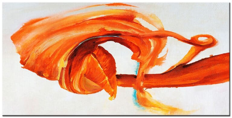 Abstract schilderij Vleugels van vuur