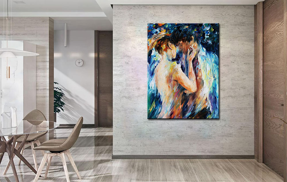 Erotisch schilderij Liefdeskoppel 90x120cm - Afbeelding 4