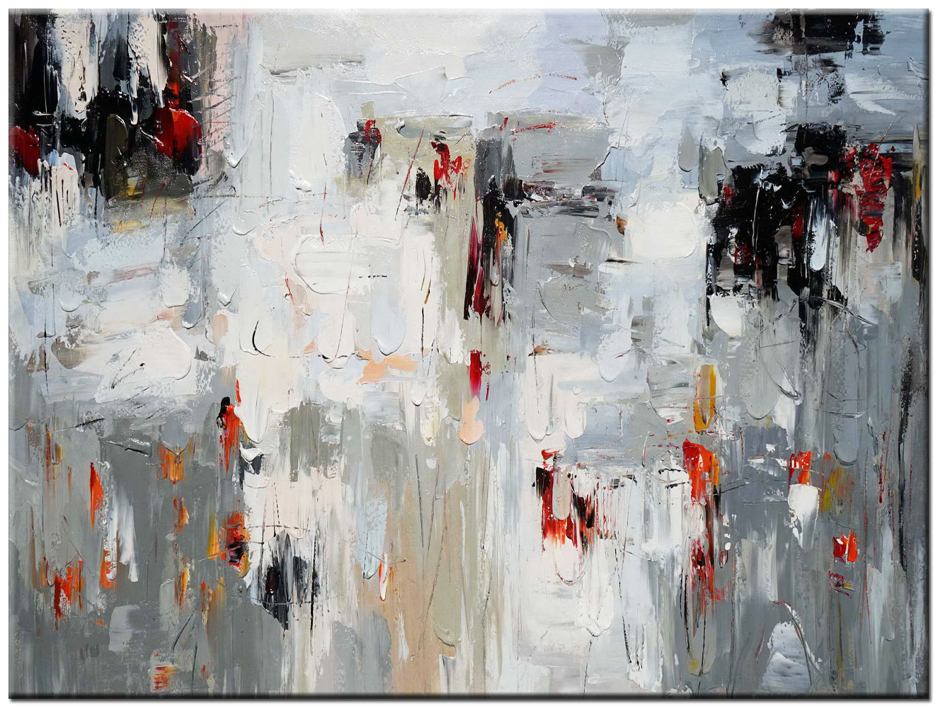 Gray Fall abstract modern schilderij 120x90cm