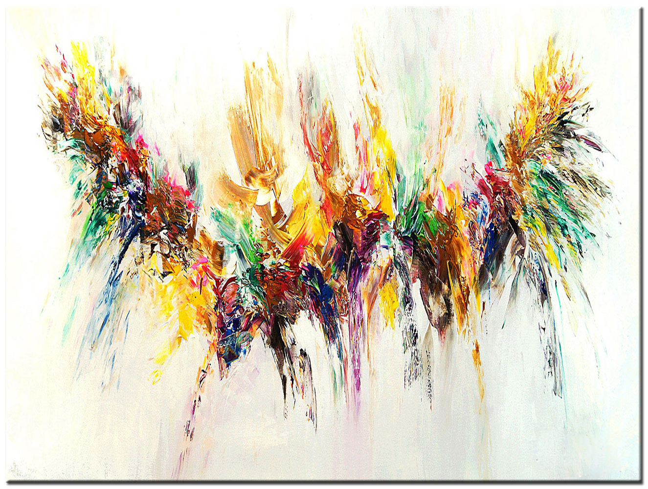 Toallita de Color abstract modern schilderij 120x90cm
