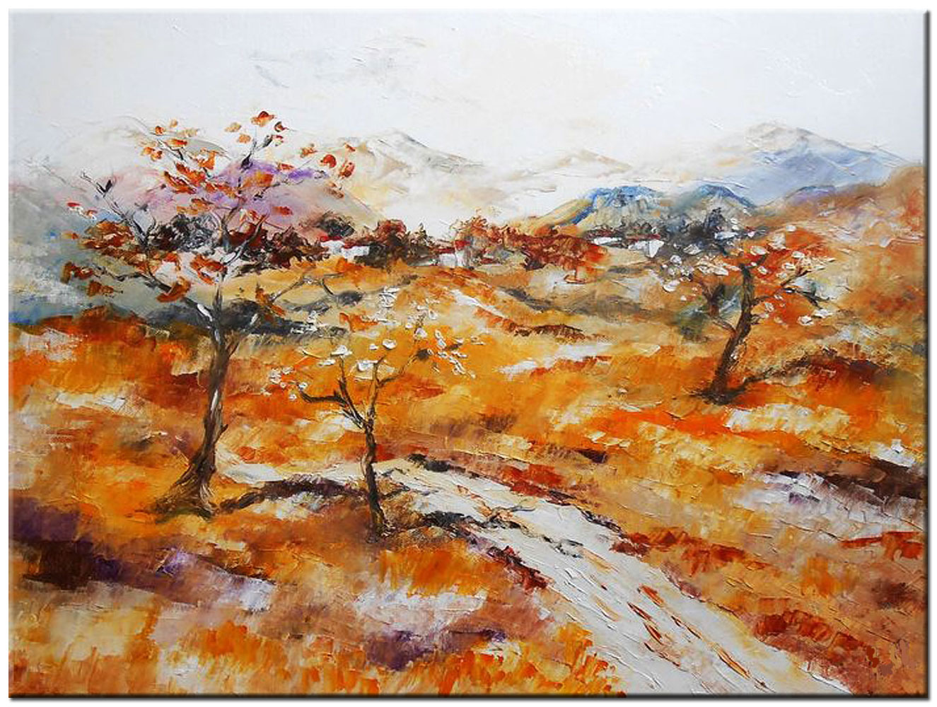 Herfst Landschap modern schilderij 120x90cm