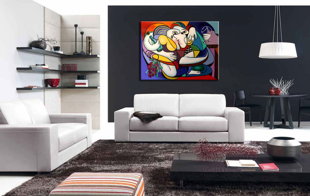 Liefdevol modern schilderij 120x90cm - Afbeelding 4