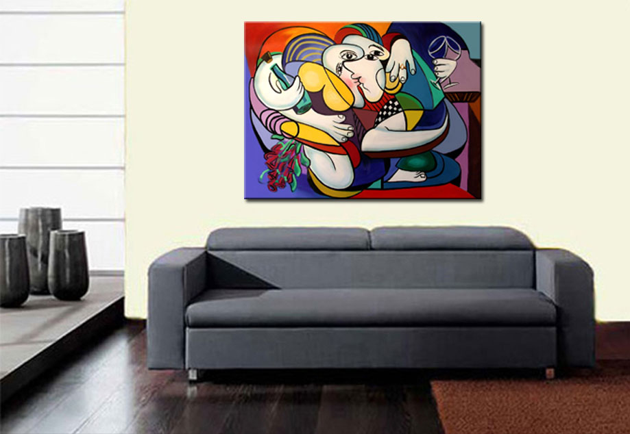 Liefdevol modern schilderij 120x90cm - Afbeelding 3