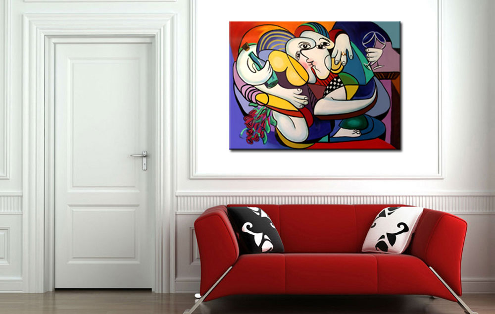 Liefdevol modern schilderij 120x90cm - Afbeelding 2