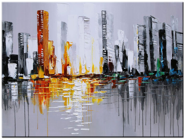 Golden Tower modern schilderij