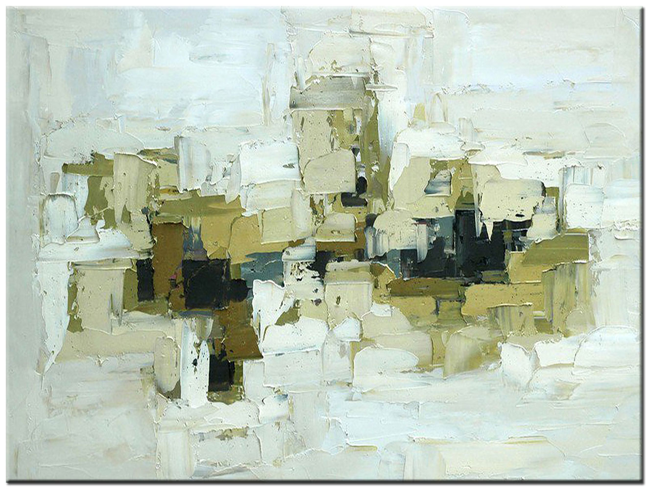 Doorkijk abstract modern schilderij 120x90cm