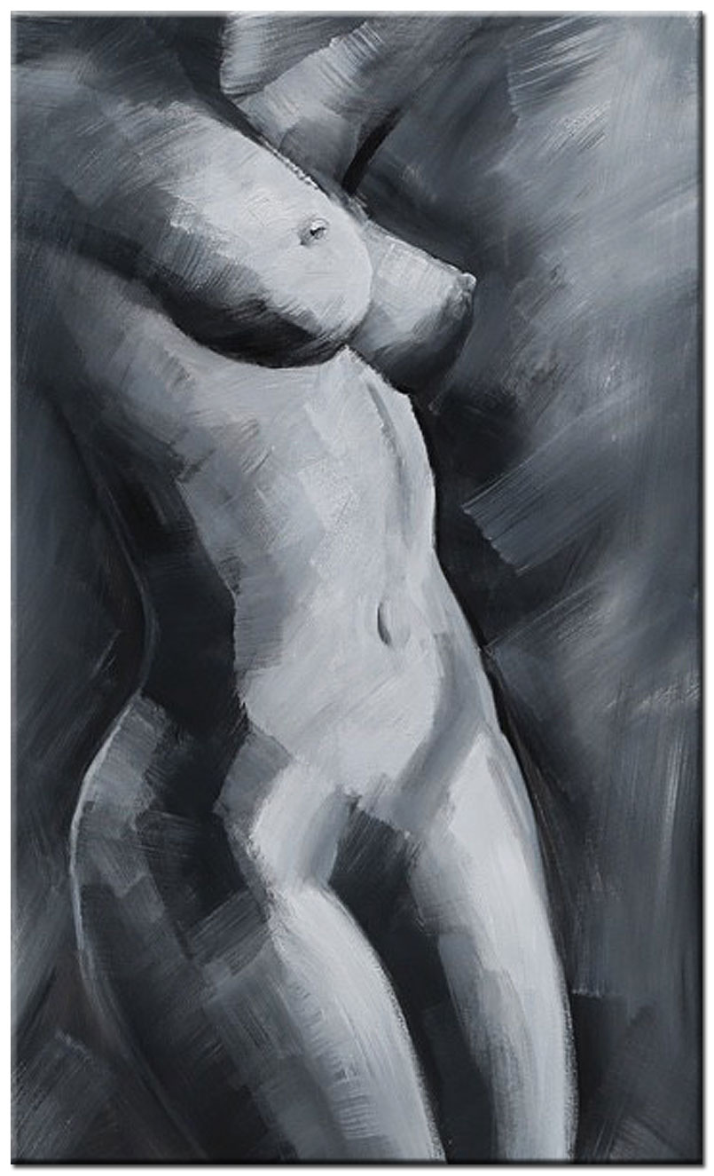 Erotisch schilderij Silhouette Grise 80x120cm
