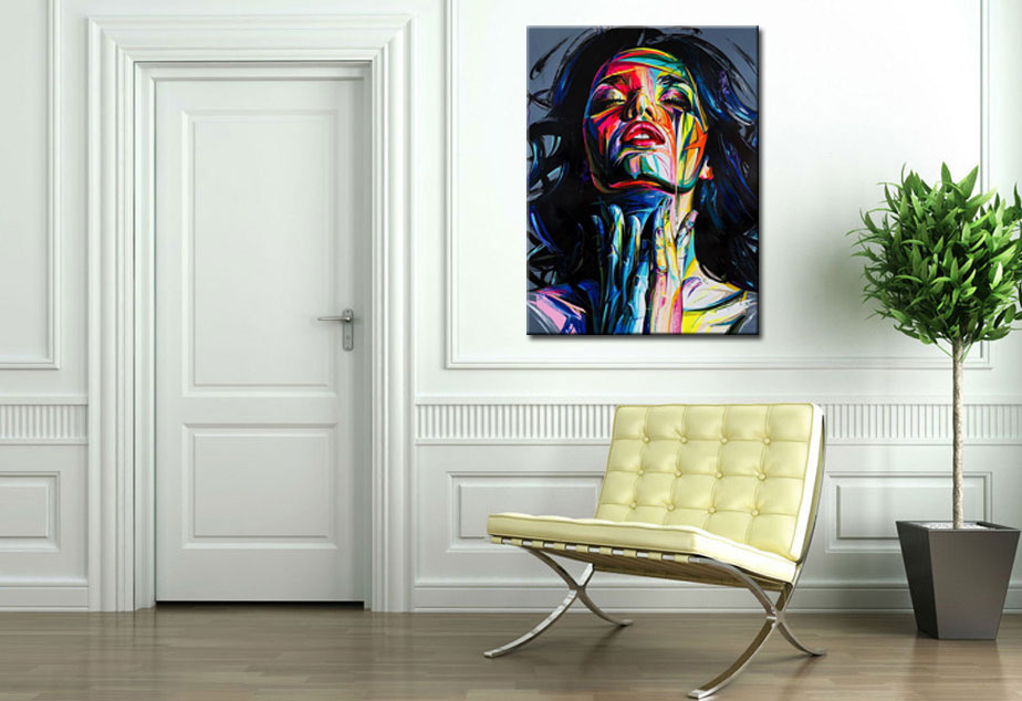 Vrouwen schilderij Stralende Passie 90x120cm - Afbeelding 2