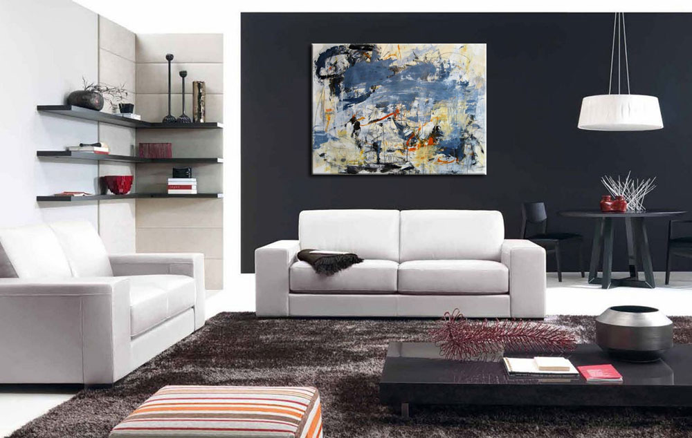 Esther abstract modern schilderij 120x90cm - Afbeelding 4