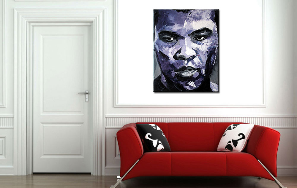Muhammad Ali modern schilderij - Afbeelding 2
