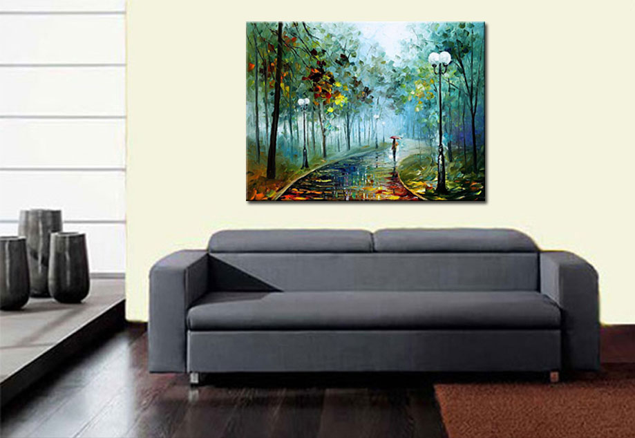 Door Het Park modern schilderij 120x90cm - Afbeelding 2