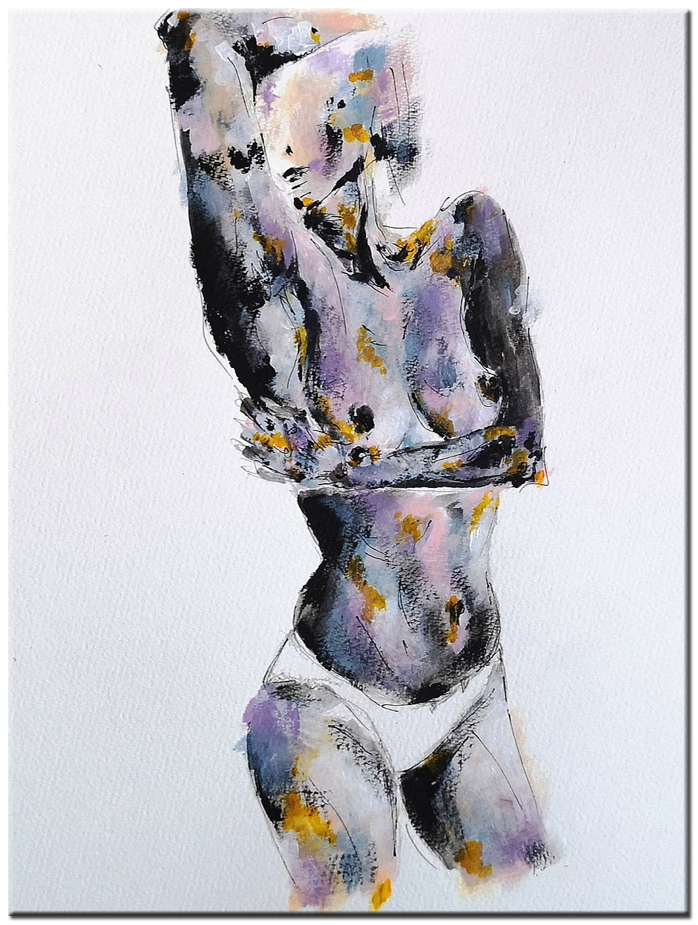 Erotisch schilderij Sensual Body 90x120cm