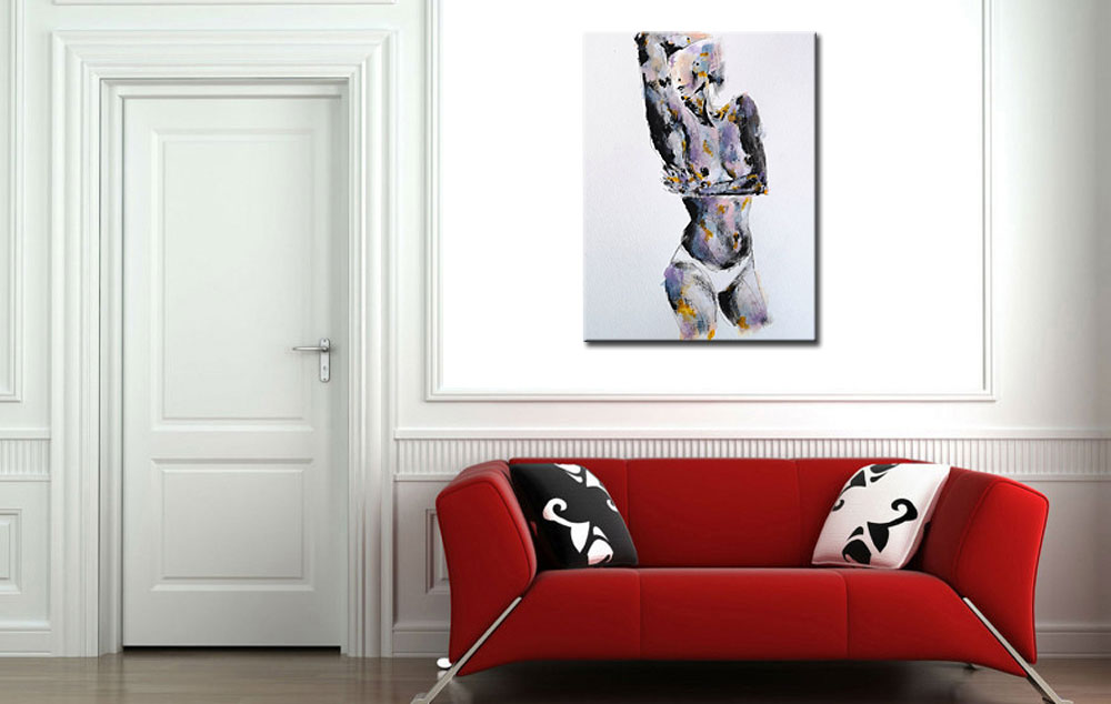 Erotisch schilderij Sensual Body 90x120cm - Afbeelding 3