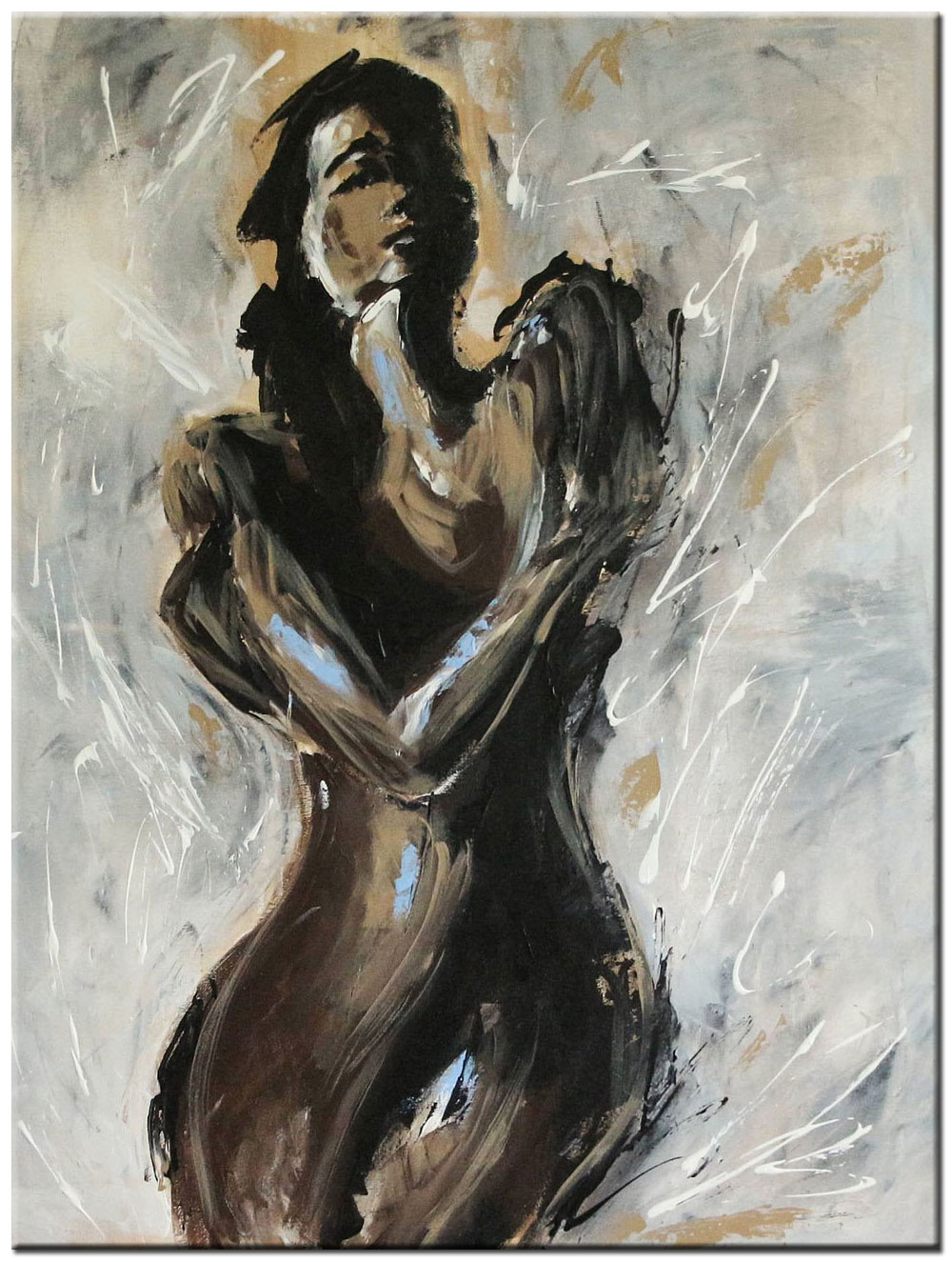 Erotisch schilderij Sensuele vrouw 90x120cm