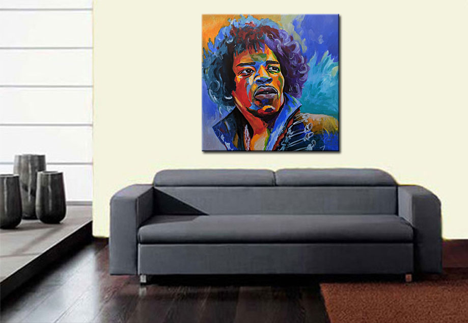 Jimi Hendrix modern schilderij - Afbeelding 4