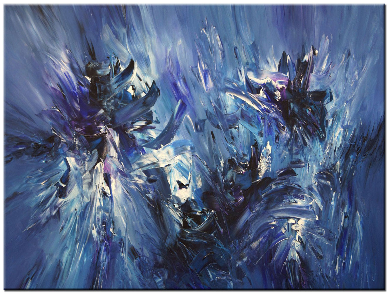 Waterfall abstract modern schilderij 120x90cm