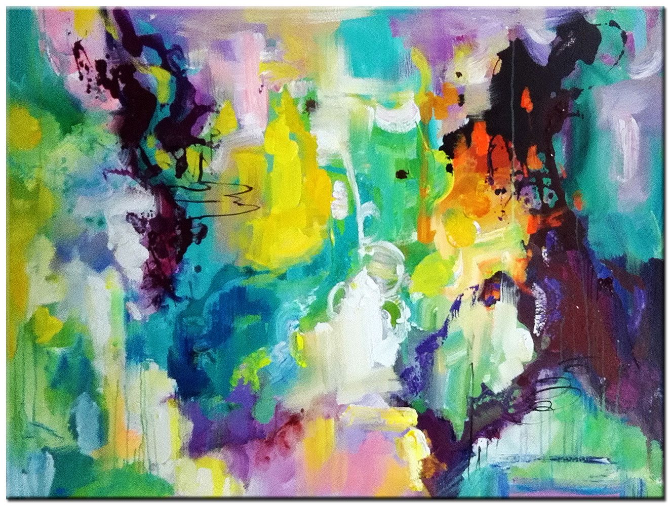 Colores de Verano abstract modern schilderij 120x90cm