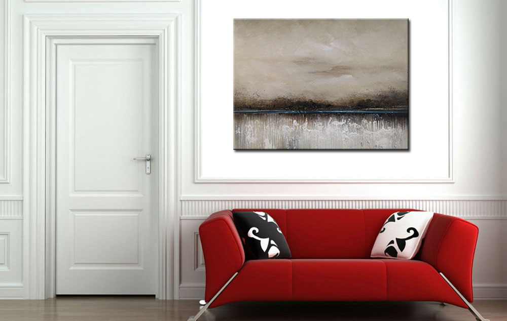 Grey Sky modern schilderij 120x90cm - Afbeelding 4