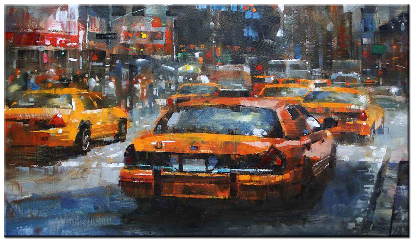 New York modern schilderij 120x70cm