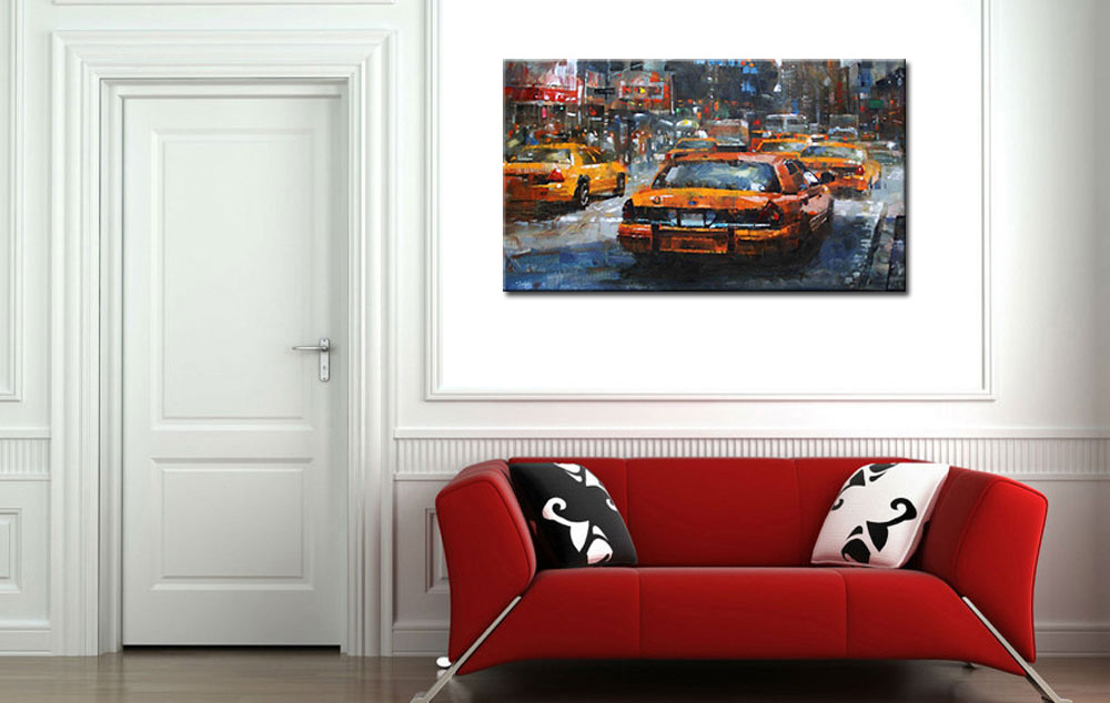 New York modern schilderij 120x70cm - Afbeelding 4