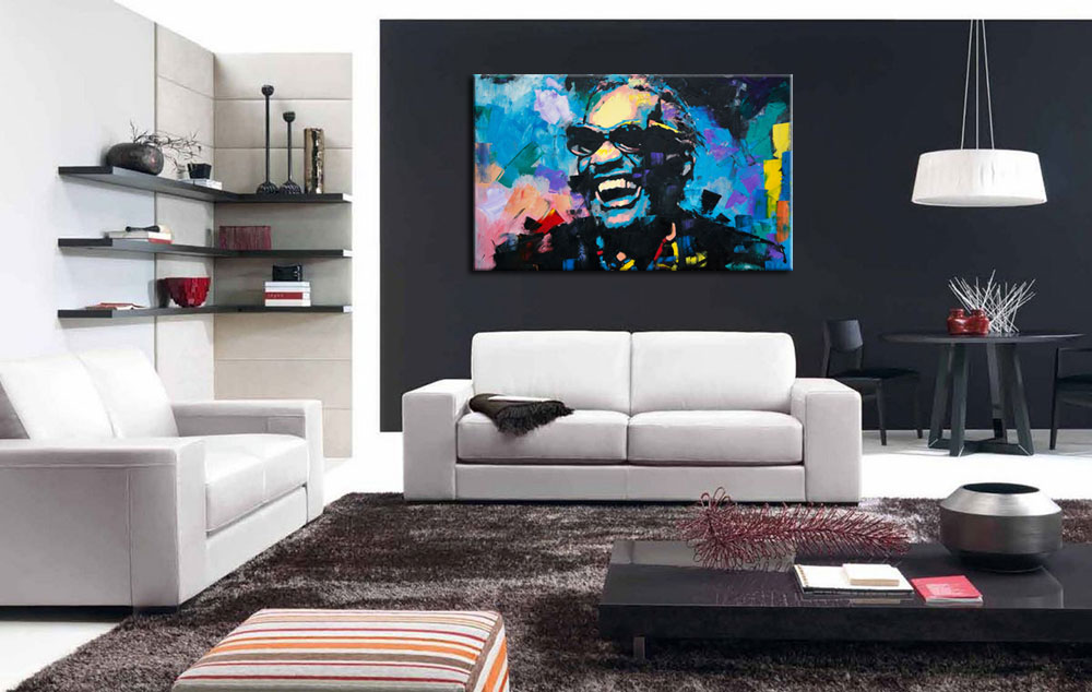 Ray Charles modern schilderij - Afbeelding 4
