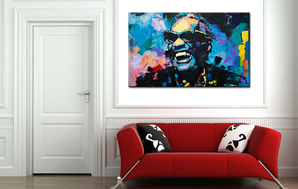 Ray Charles modern schilderij - Afbeelding 3