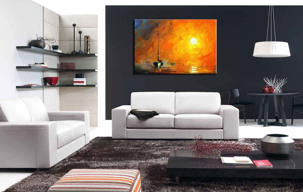 Over the Sea modern schilderij 120x80cm - Afbeelding 4