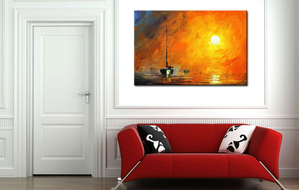Over the Sea modern schilderij 120x80cm - Afbeelding 3